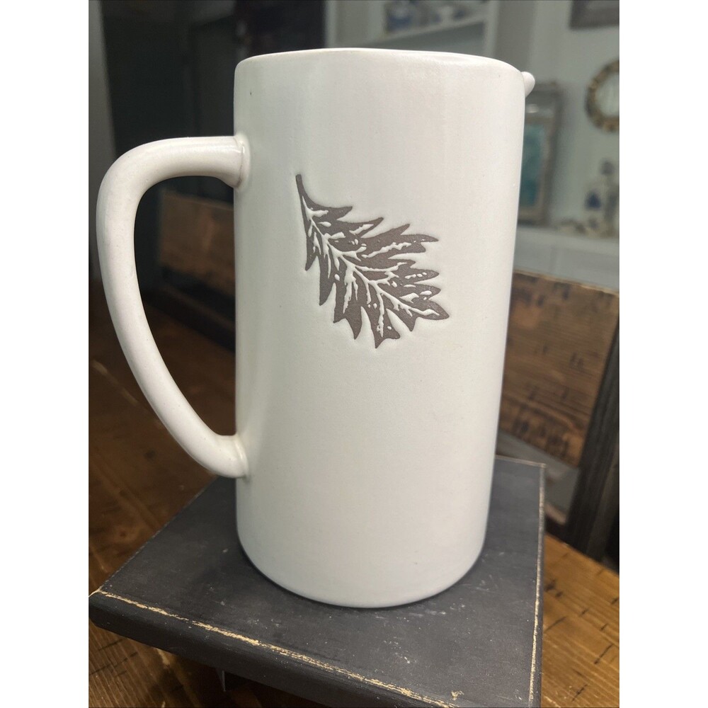 Bee & Willow Pitcher, Hays Leaf Pitcher In Iron Color , Nature, Boho, Cabin - Picture 2 of 6